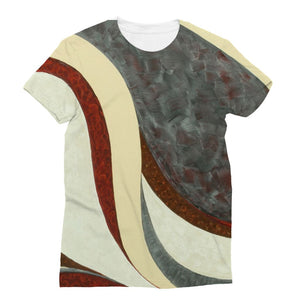 Flowing Love- Grey Sublimation T-Shirt