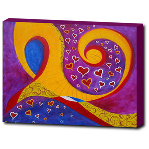 Swirly Hearts - Canvas Wrap