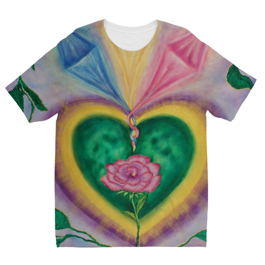 Love Blooms Here Kids' Sublimation T-Shirt