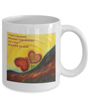 Two Hearts Riding The Waves of Life Easier As One Coffee Mug