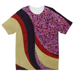 Flowing Love- Fushia  Kids' Sublimation T-Shirt