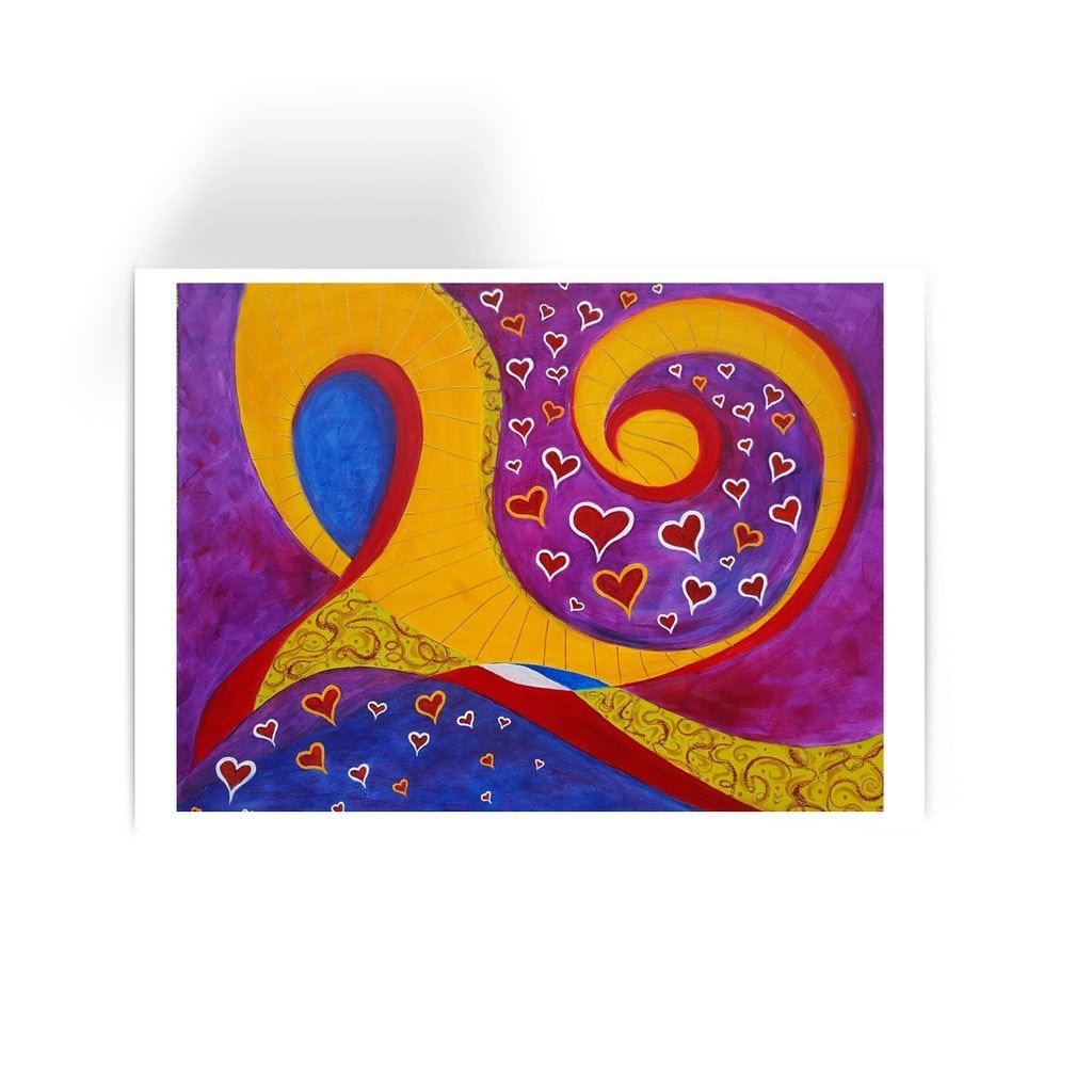 Swirly Hearts Greeting Card